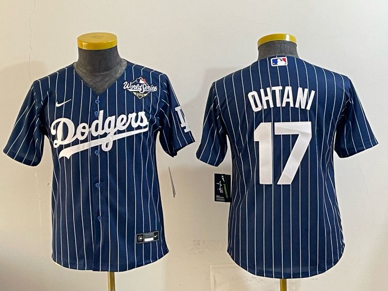 Youth Nike 2026 Los Angeles Dodgers #17 Ohtani  Blue Stripe Game MLB Jersey 120817